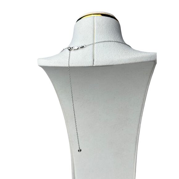 Happy Face Charm Necklace 925 Sterling Silver adjustable Necklace to choker - Picture 6 of 7